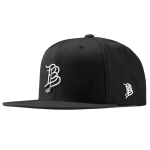 BB Golf Cutout PVC Classic Flat Brim Snapback Hat