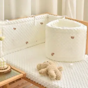 Style Plush Bed Bumper, Soft Anti-Collision Pillow, Bedroom Bed Edge Decoration, Comfortable Cushion, Home Decor Essentials