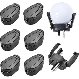 6 Count Golf Ball Pick Up Retriever Grabber, Foldable Golf Ball Pick Up Claw Sucker Put On Putter Grip