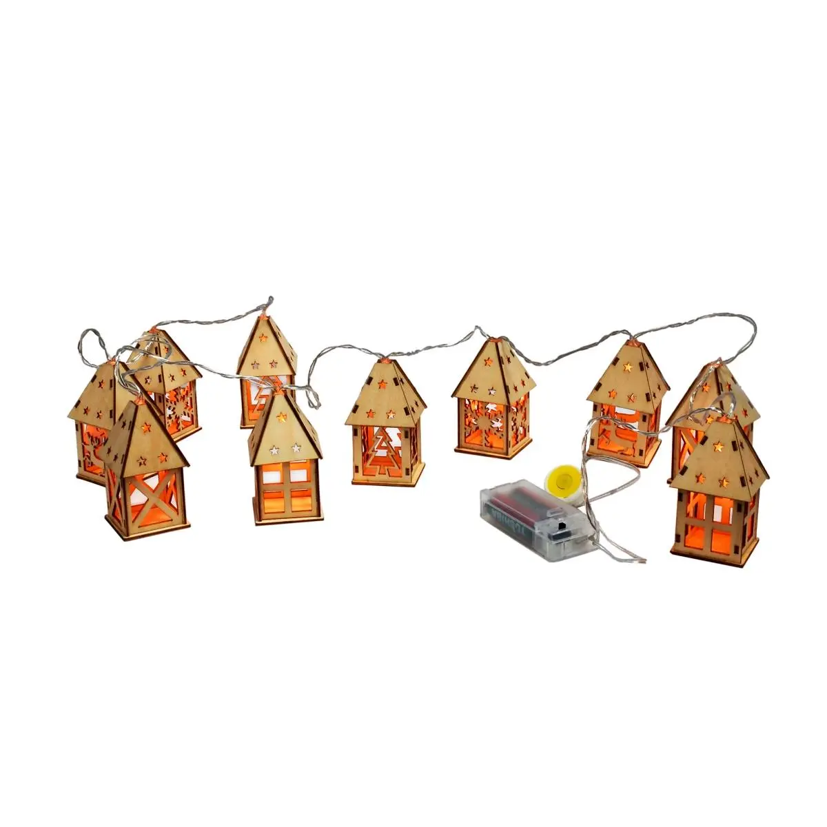 Jeco CHD-TA013 Christmas House String Lights - Set of 10