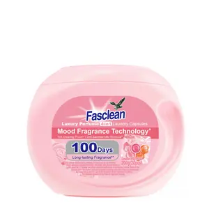 4-In-1 Scented Laundry Detergent Capsules, Laundry Beads, Laundry Clean Pods, Long-Lasting Fragrance, High Efficiency Cleaning, Softens Clothes, Essential Home Care Supplies
