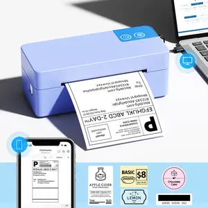 POLONO Bluetooth Thermal Shipping Label Printer, Wireless 4x6 Label Printer for Small Business, Compatible with USPS, Amazon, Shopify, iOS/Android/Windows/Mac #Summervibes