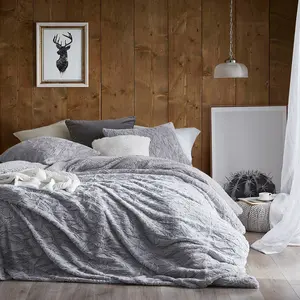 Cracked Glacier - Coma Inducer Twin XL Duvet Cover Set - Frigid Gray