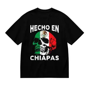 Men's Casual Tee – Chiapas T-Shirt with the Mexican Flag, Ideal for Everyday Styling