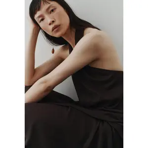 H&M Twist-detail halterneck dress
