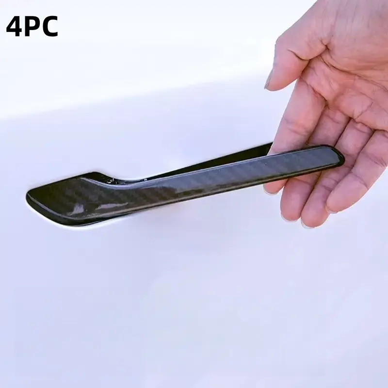 4pc Car Door Handle Stickers, Scratch-Resistant Pull Handle Protection Film, Auto Accessories for Tesla Model Y/3/yl, Durable and Easy to Install, Sticker for Cars