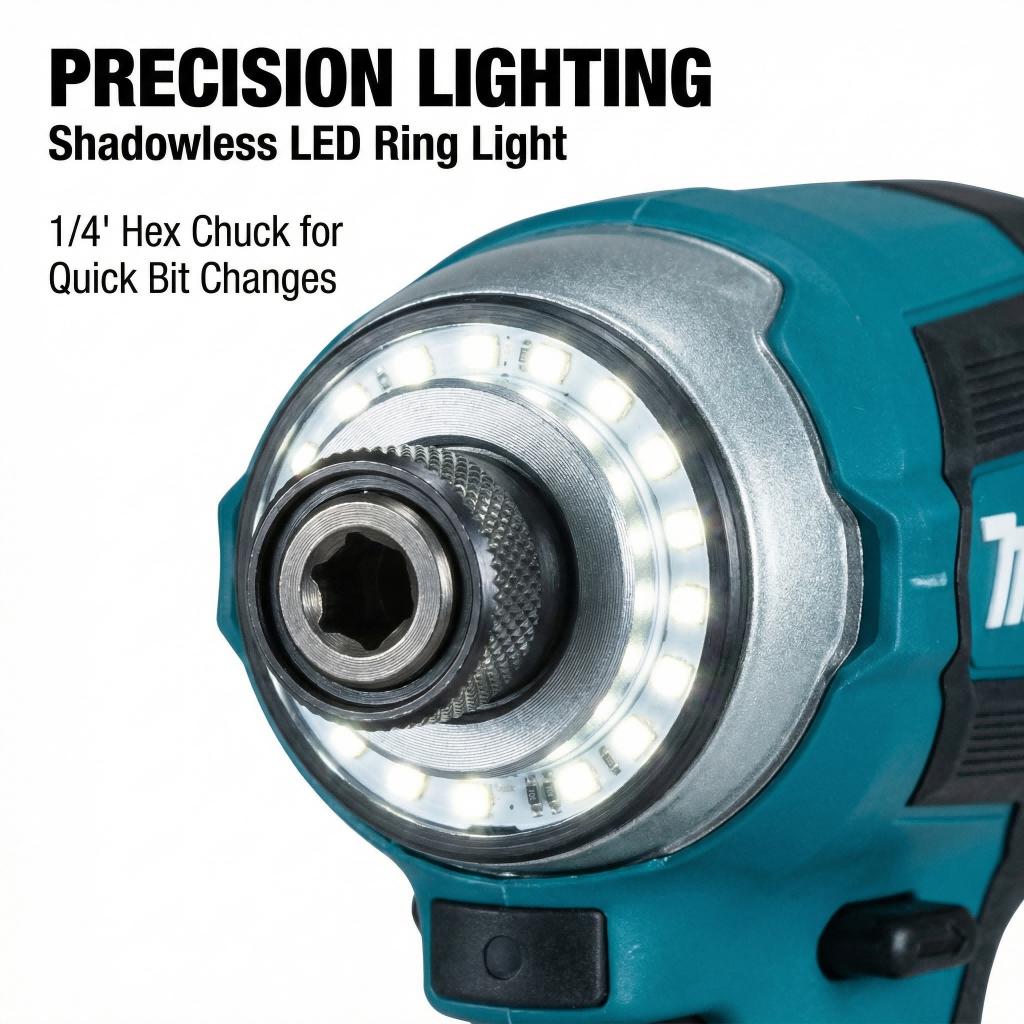 Makita DTD173 18V Cordless Impact Drill With Battery Charger for Mechanical Repair Electric Driver Brushless High Torque