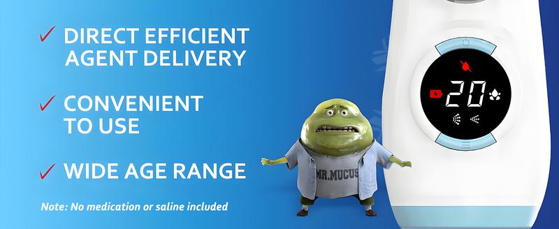 Mayluck Mesh Nebulizer, Portable Nebulizer with Intuitive LED Interface and Auto-Cleaning, Handheld Nebulizer for Adults Kids