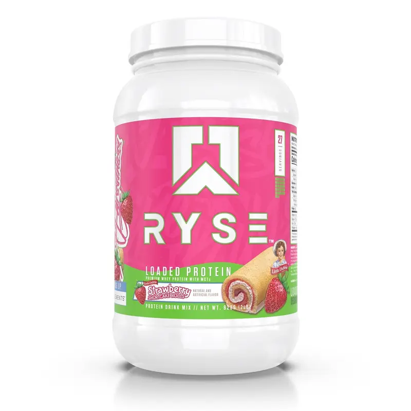 Ryse Strawberry Shortcake Rolls Whey Protein Blend Amazing Strawberry Shortcake Flavor