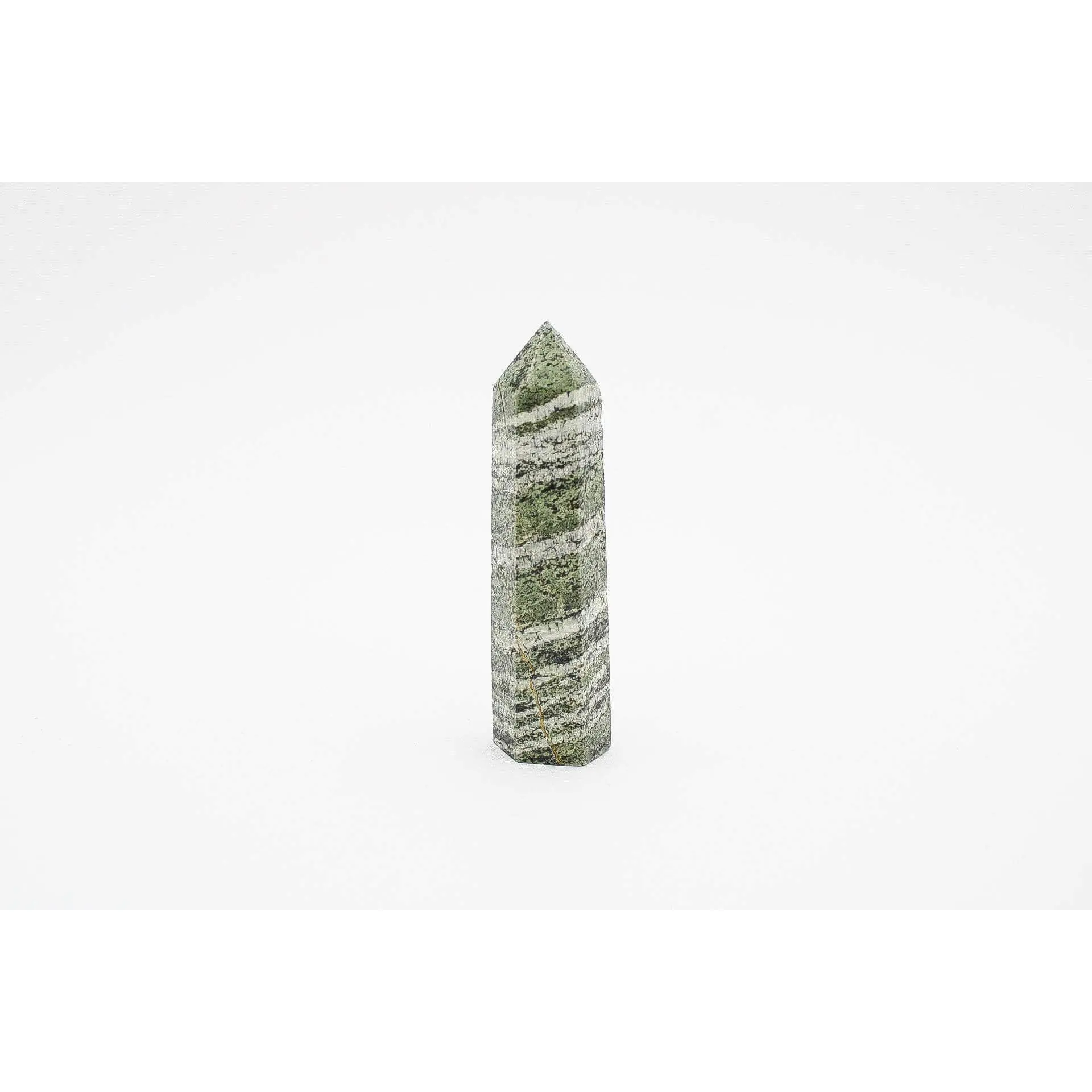 Green Zebra Jasper Tower 3" Tall