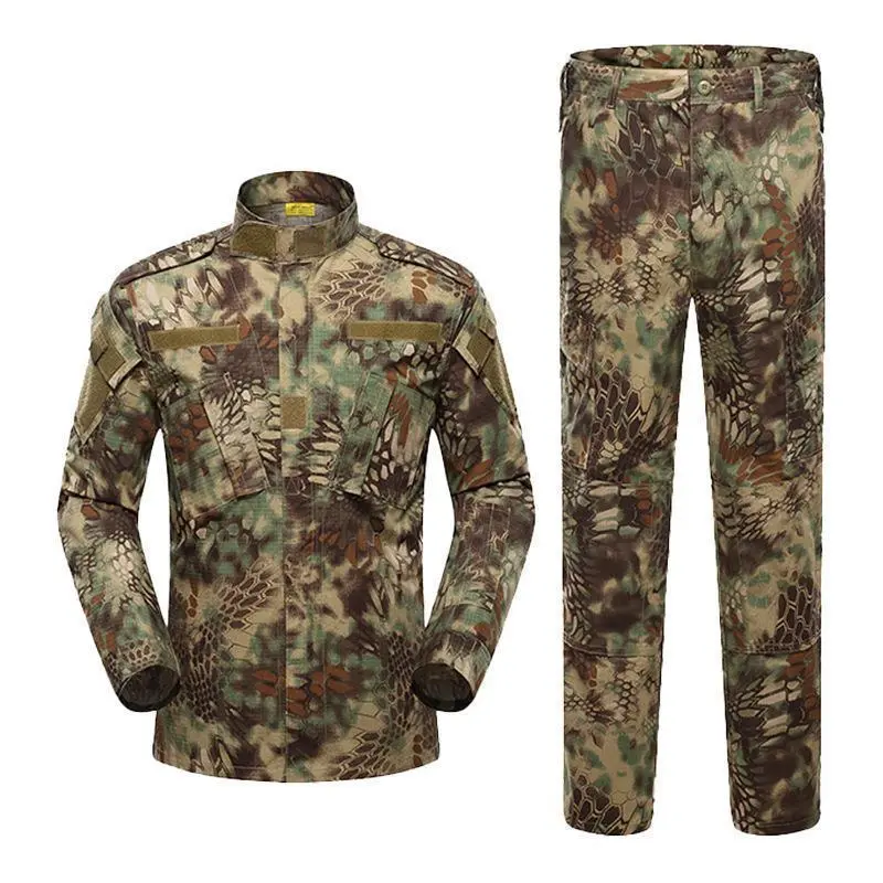 second-generation suit, men's long sleeved American camouflage outdoor training set, wear-resistant tactical suit second-generation suit, men's long sleeved American camouflage outdoor training set, wear-resistant tactical suit