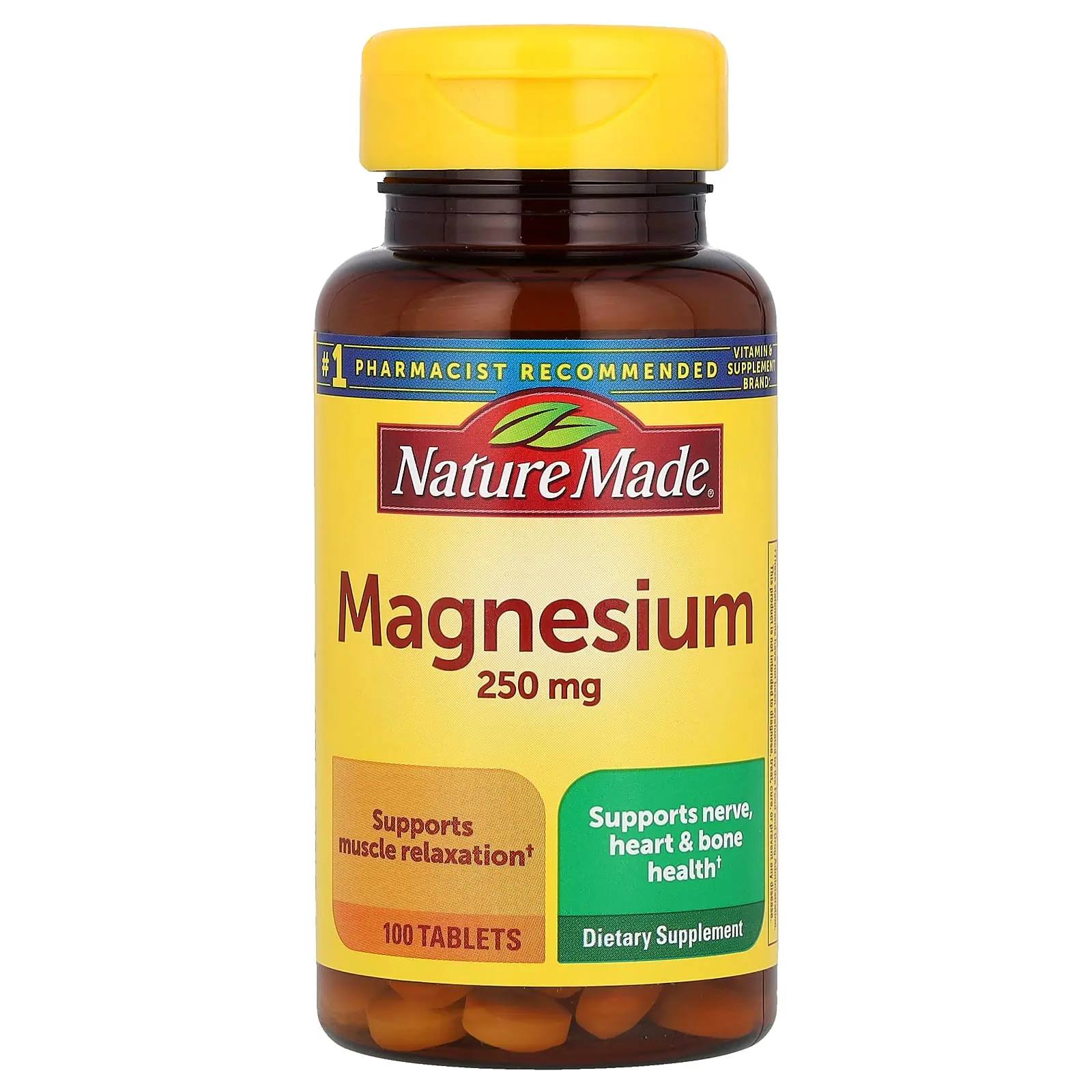 Nature Made Magnesium, 250 mg, 100 Tablets Nature Made Magnesium, 250 mg, 100 Tablets