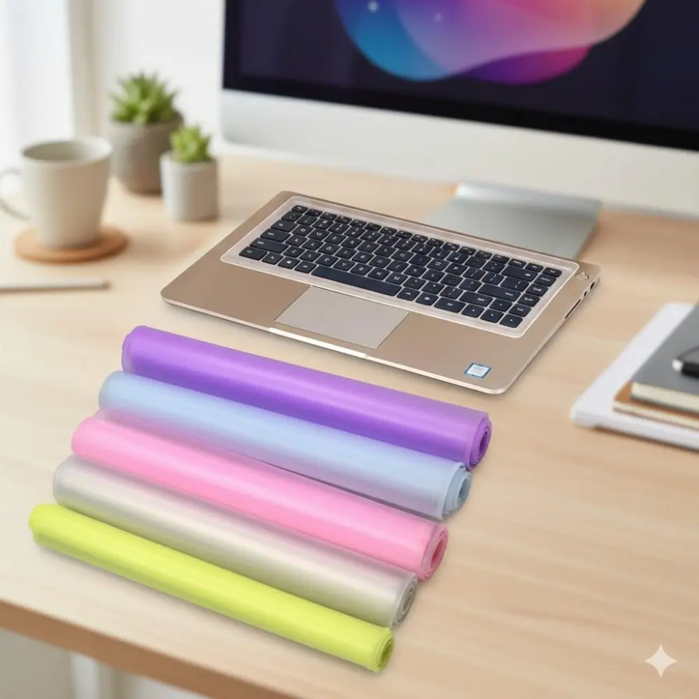 Universal Silicone Keyboard Cover for 12-17 Inch Laptops, Dust & Oil Resistant, Easy to Clean, Improves Typing Comfort, Portable & Detachable with Anti-Slip Design for Secure Fit, Keyboard Film