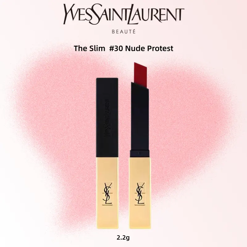 Yves Saint Laurent The Slim #30 Nude Protest Lipstick 2.2g - Elegant & Chic Makeup Essential