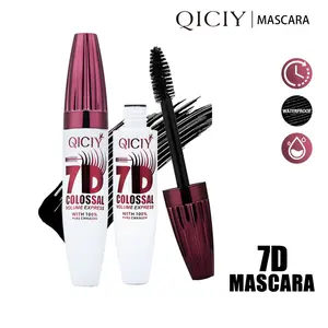 QICIY 7D Colossal Volume Express Flawless Mascara Waterproof Volumizing & Curling Smudge Proof Vegan Cruelty Free Easy Application for Beginners Long Lasting Natural Non Smudged Tubing Mascara for All Ages Skin Types Makeup