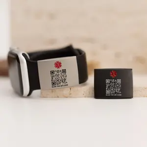 QR Code Medical ID Smart Tag for Watchband