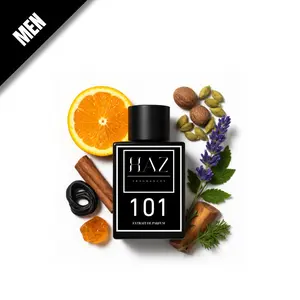 HAZ - 101 -   Extrait de Parfum Rich & Powerful scent with Spicy Cinnamon, Nutmeg & Cardamom, Fresh Lavender, Dark Licorice, Warm Sandalwood, Amber & Earthy Vetiver. Perfect for Evening Wear.