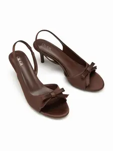 Cider BOWKNOT DECOR SLINGBACK SANDALS