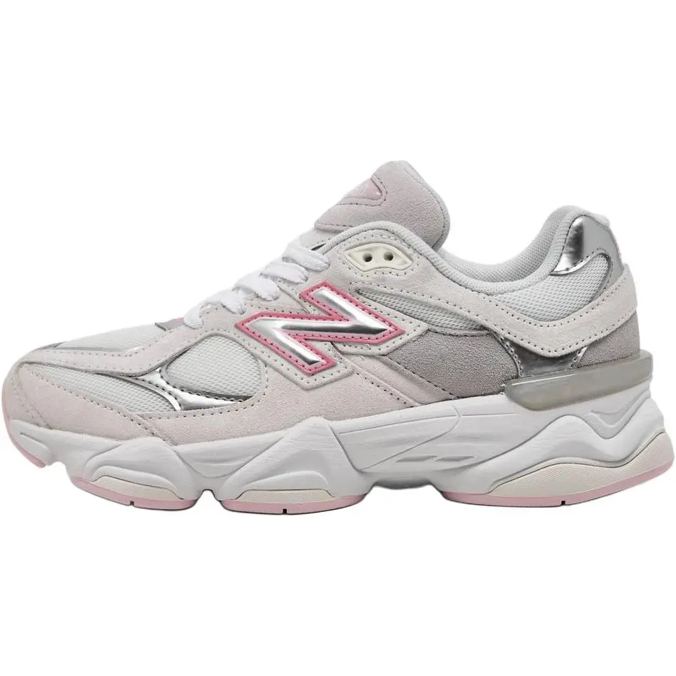 New Balance 9060 Pink Metallic White