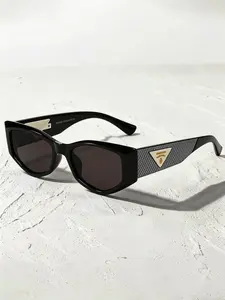 Women's Polygonal Geometric Sunglasses, Casual Versatile Design, Elegant and Stylish, Perfect for Daily Wear
