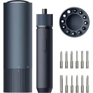 Electric  Rechargeable, 3.6V Cordless  Set USB-C, 3 Torque Settings, 1500mAh , LED Light & 12 S2 Metal Bits for Furniture/Electrical Repairs