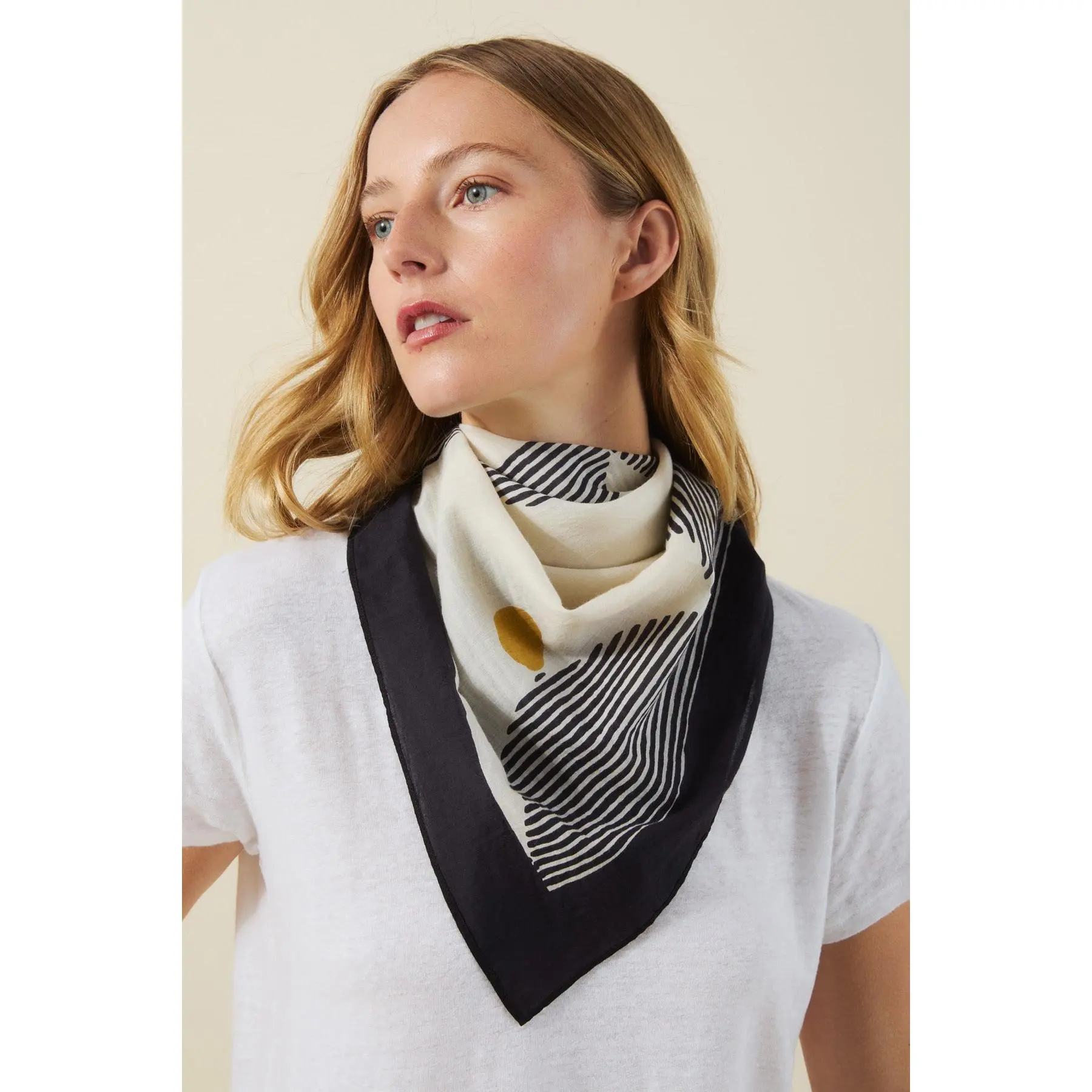 SOLI PRINTED COTTON VOILE SCARF