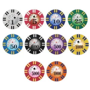 2 Stripe - 8 gram Poker Chips 2 Stripe - 8 gram Poker Chips