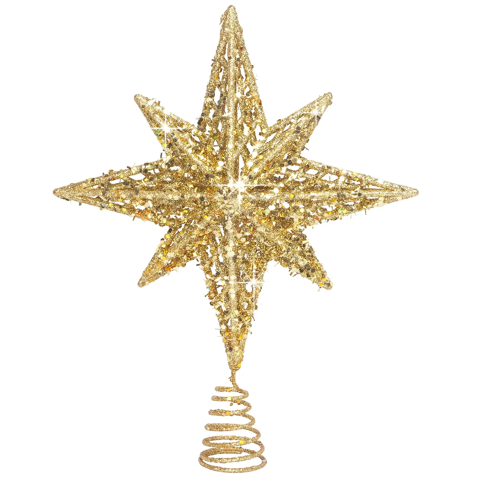 Christmas Tree Topper Star, 11.6 Inch Christmas Ornament, Hanging Ornaments, Festive Holiday Decoration for Xmas Trees, Unique Home Decor Gift Idea