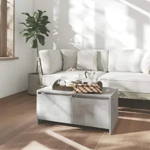Coffee Table Concrete Gray 35.4"x19.7"x16.3" Engineered Wood