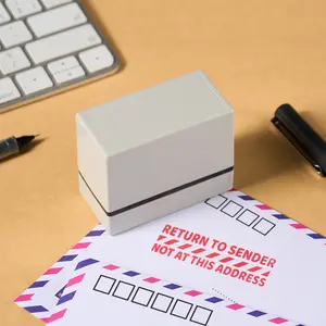 Return to Sender Self Inking Rubber Stamp - Refillable Business Stamper - Work, Coding, Bookkeeping, Ordering, Accounting, Notary, Office Stamps - Red Ink