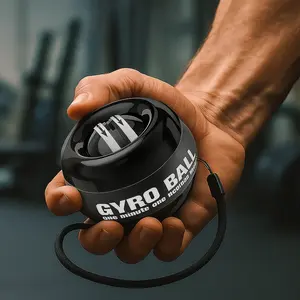 Auto-Start Gyro Wrist Trainer Ball - Black