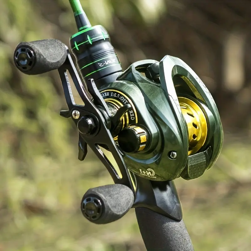 Outdoor Fishing Reels Heavy Duty Throwing Reels - High-speed Gear Ratio Durable Fishing Accessories, Ultra-durable Saltwater And Freshwater Fishing Equipment, Suitable for Experienced Anglers to Catch Big Fish