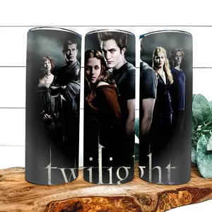 Twilights tumblers sparkle vampire , Gift For Her, Vintage Drink Bottle 20oz Skinny With Straw