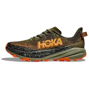 HOKA ONE ONE Speedgoat 6 Men's Low-Top Trail Running Shoes with Cushioning, Grip, and Durability in Olive Trending Shoes, House White Official Shoes to Get / Maison Mihara