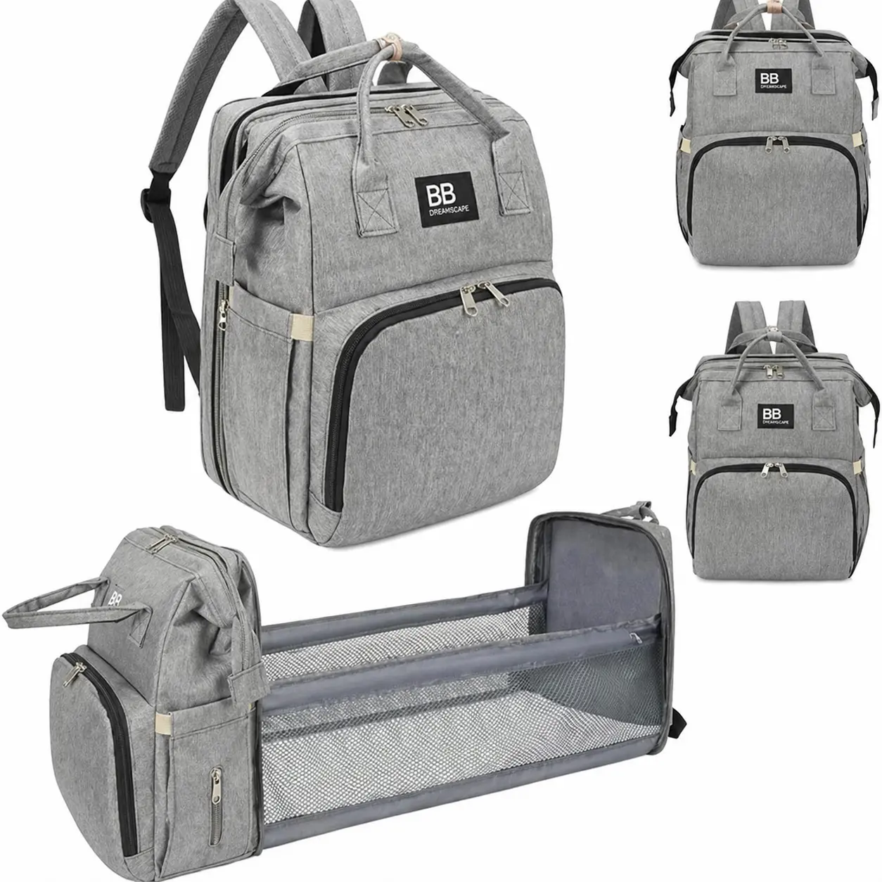 2-in-1 Travel Diaper Bag with Changing Pad | Portable Baby Changing Station for Diapers, Wipes & Essentials | Lightweight Foldable Baby Bag Diaperbags