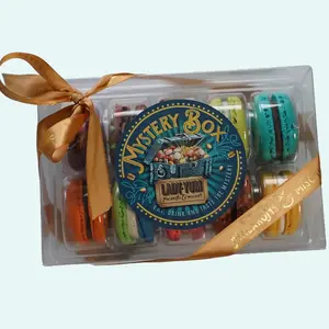 Lady Yum Mystery Pack - 10 ct Macaron Snack Box with Rotating Flavors Gel Food Coloring Included Gluten-Free Options
