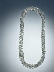 9158 Sparkle Braid Chain Hip-Hop Pendant Chain | Premium Street Style Statement Piece for Party & Daily Wear outdoorfun