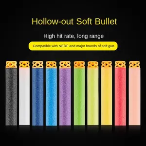 7.2cm Hollow EVA Bullet for Foam Dart Toy Gun Elite Soft Bullet Toy Gun M416 Bullets for Nerf Gun Accessories