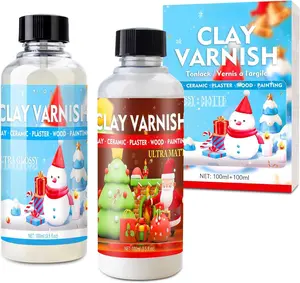 200ml Air Dry Clay , High Gloss and Matte Air Dry Clay Varnish, Varnish Sealant Prevents Clay Cracking, , and Wear, Polymer Clay Sealant for Ceramics, , Oil Paintings