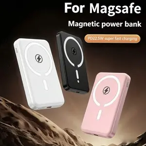 MagSafe Magnetic Battery Power Bank 5000-10000mAh, 22.5W PD Fast Charging Portable Wireless External Charger, Mobile Smartphone Accessories for iPhone 17/16/15/14/13/12, Travel Use