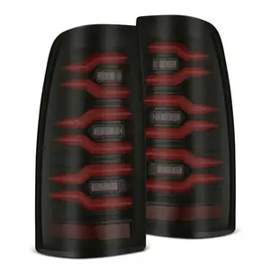 AlphaRex 99-06 Chevrolet Silverado/99-06 GMC Sierra LUXX-Series LED Tail Lights Black Red