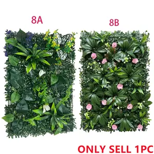 1pc Artificial Plant Wall, Green Leaf Board Fence, Decorative Garden Fences, Home Decoration, Simulated Lawn 23.62 Inches x 15.75 Inches, Outdoor Garden Wedding Wall Fence Decoration