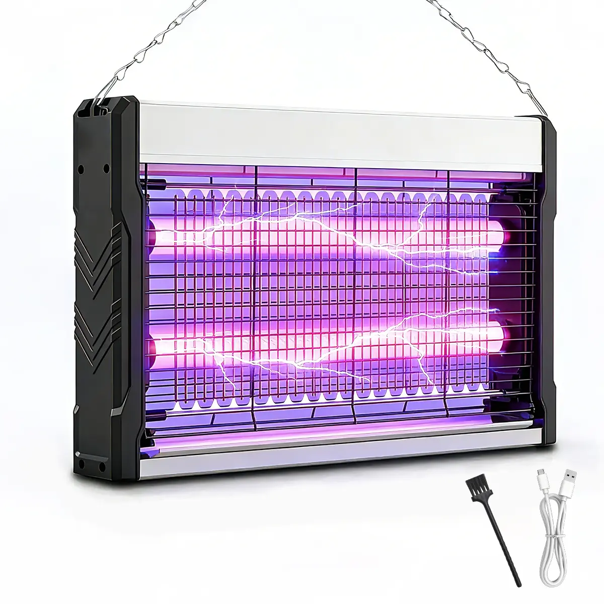 Summerwins UV Light Electronic Mosquito Killer Bug Zapper - High-Voltage USB-C Fly Trap, Outdoor Mosquito Killer for Patio, Indoor Use Household Appliance, Uv Light Electronic Mosquito Killers