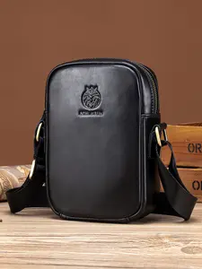 Casual Men's Shoulder Bags Business Messenger Bag high-Quality Men's Genuine Leather Versatile Crossbody Bag Mini Large Capacity Pocket Business Ready