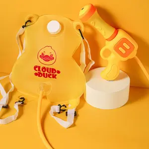 Creative Backpack Water Gun, Pull-Style Sprayer, Ideal for Kids and Outdoor Play, Fun Water Fight Toy, Unisex Summer Accessory