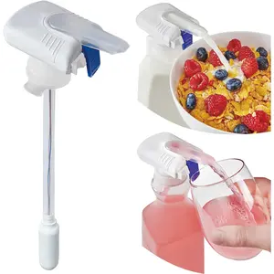 Automatic Beverage Pump with Straw| MagicTap Water Dispenser Pump, Portable Press Dispenser for Boxed Drinks & Water Bottles