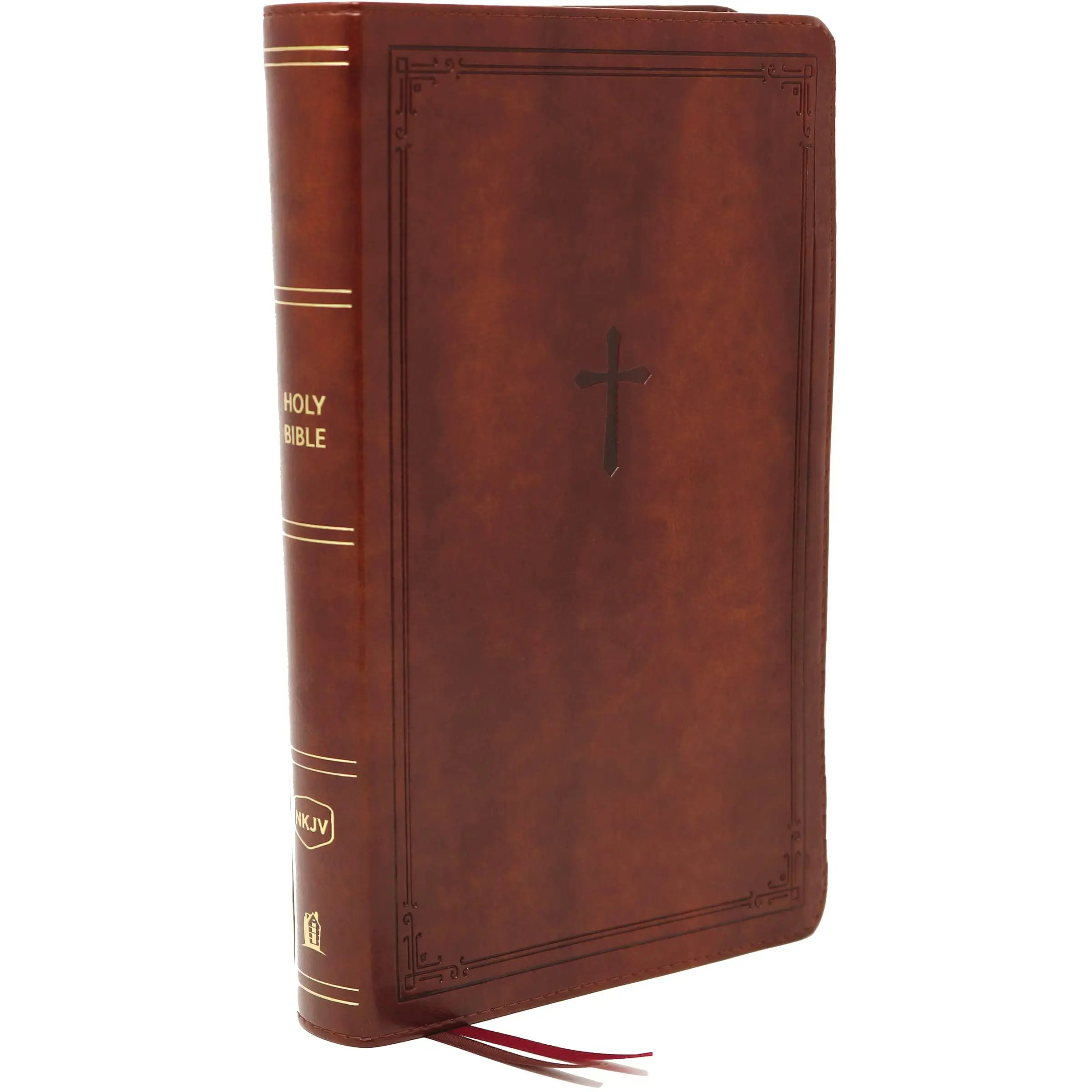 Nkjv, Reference Bible, Personal Size Large Print, Leathersoft, Brown, Red Letter Edition, Comfort Print: Holy Bible, New King James Version -- Thomas Nelson - Bible
