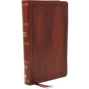 Nkjv, Reference Bible, Personal Size Large Print, Leathersoft, Brown, Red Letter Edition, Comfort Print: Holy Bible, New King James Version -- Thomas Nelson - Bible