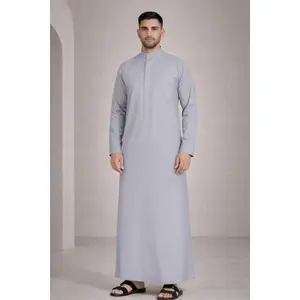 Classic Grey Saudi Thobe - Men