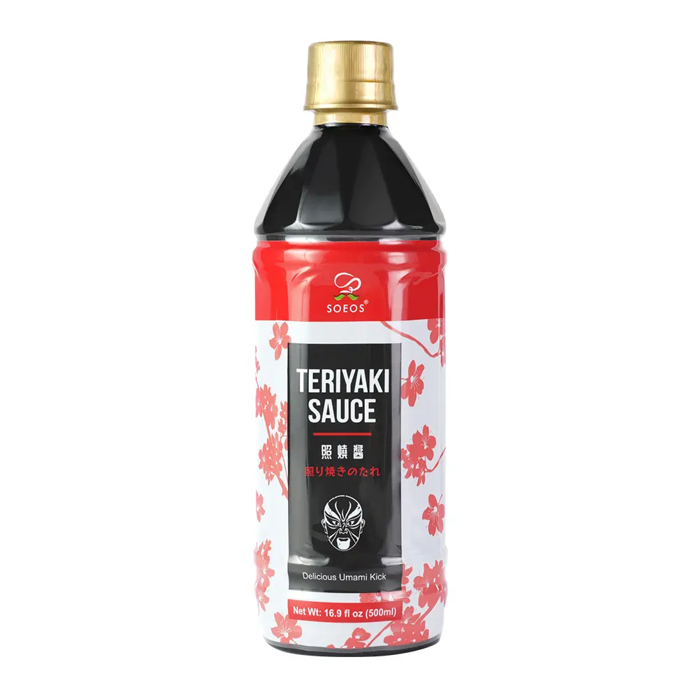 Soeos Teriyaki Marinade and Sauce, 16.9 Fl Oz (500 ml)